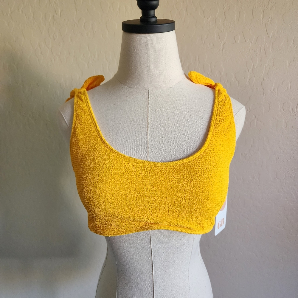 ⭐4/$20‎ GB Tie Strap Bikini Top Large NWT